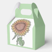 Zonnebloemdoos Bedankdoosjes (Achterkant)