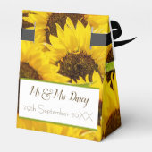 Zonnebloemdoos Bedankdoosjes (Achterkant)