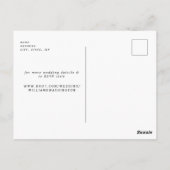 Zonnebloemdraden Foto opslaan Datum Briefkaart (Achterkant)