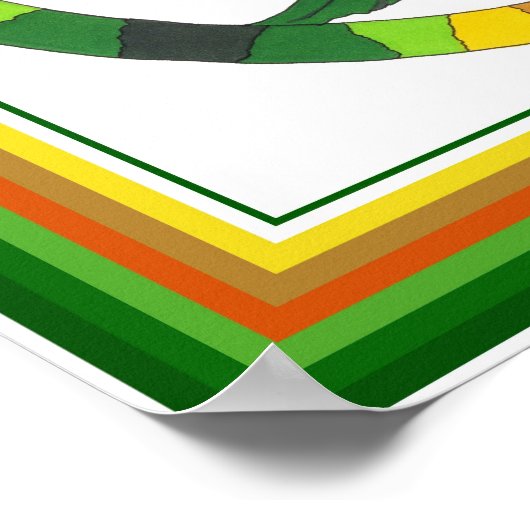 Zonnebloemdruk Poster (Hoek)