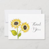 "ZonnebloemDuet" Bedankkaart (Voorkant)