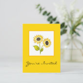 "ZonnebloemDuet" Kaart (Staand voorkant)