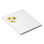 "ZonnebloemDuet" Notitieblok (Schuin)