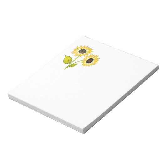 "ZonnebloemDuet" Notitieblok (Linkerzijde)