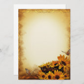 Zonnebloemen (Voorkant / Achterkant)