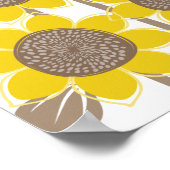 Zonnebloemen -100 Handtekeningstaak Alternatief Poster (Hoek)