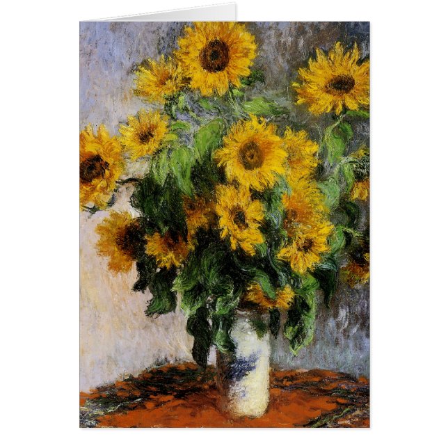 Zonnebloemen, 1881 van Monet. (Voorkant)