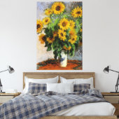 Zonnebloemen, 1881 van Monet. Canvas Afdruk (Insitu (Slaapkamer))