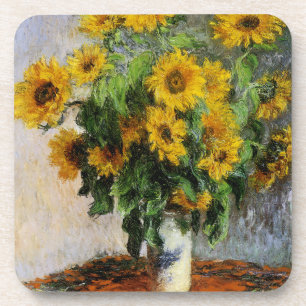Zonnebloemen, 1881 van Monet. Drankjes Onderzetter