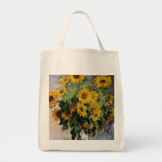 Zonnebloemen, 1881 van Monet. Tote Bag (Voorkant)