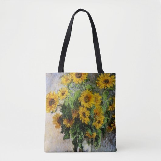 Zonnebloemen, 1881 van Monet. Tote Bag (Voorkant)