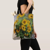 Zonnebloemen, 1881 van Monet. Tote Bag (Dichtbij)