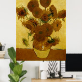 Zonnebloemen: 1888 door Van Gogh Poster (Thuiskantoor)