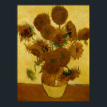 Zonnebloemen: 1888 door Van Gogh Poster<br><div class="desc">Vincent Van Gogh's Post - Impressionistisch schilderij "Zonnebloemen: 1888."</div>