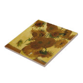 Zonnebloemen: 1888 door Van Gogh Tegeltje (Zijkant)