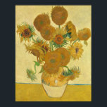 Zonnebloemen 1888 door Vincent van Gogh Poster<br><div class="desc">Vincent Willem van Gogh (Dutch: [ˈvɪ nsɛ nt ˈʋ lactam ɱɪ vkuïengel] (listen); [voetnoot 1] 30 March 1853 - 29 July 1890) was a Dutch Post-Impressionist painter who posthumously becone of the In a decade, he created about 2, 100 artworks, including around 860 oil paintings, most of which date from...</div>