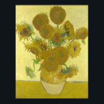 Zonnebloemen, 1888 (Vincent Van Gogh) Poster<br><div class="desc">Zonnebloemen (oorspronkelijke titel, Frans: Tournesols) zijn het onderwerp van twee reeksen stille schilderijen van de Nederlandse schilder Vincent van Gogh. In de vorige serie die in 1887 in Parijs werd uitgevoerd, staan de bloemen op de grond afgebeeld, terwijl de tweede serie een jaar later in Arles shows bouquets van zonnebloemen...</div>