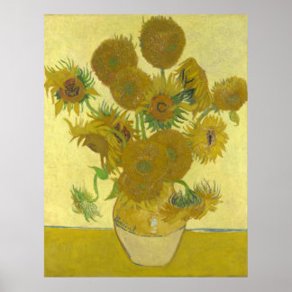 Zonnebloemen, 1888 (Vincent Van Gogh) Poster