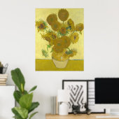 Zonnebloemen, 1888 (Vincent Van Gogh) Poster (Thuiskantoor)