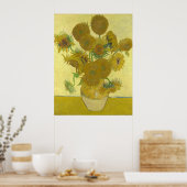 Zonnebloemen, 1888 (Vincent Van Gogh) Poster (Keuken)