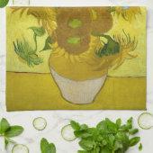 Zonnebloemen 1889 theedoek (Gevouwen)