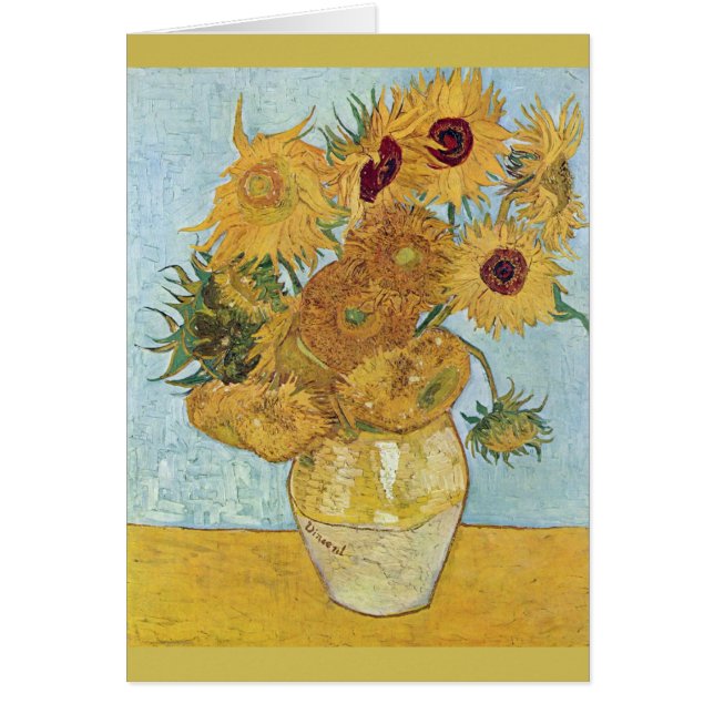 Zonnebloemen 1889 Vincent Van Gogh (Voorkant)
