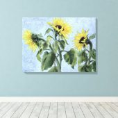 Zonnebloemen 1996 canvas afdruk (Insitu (Houten vloer))