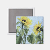 Zonnebloemen 1996 magneet (Voorkant / Achterkant)