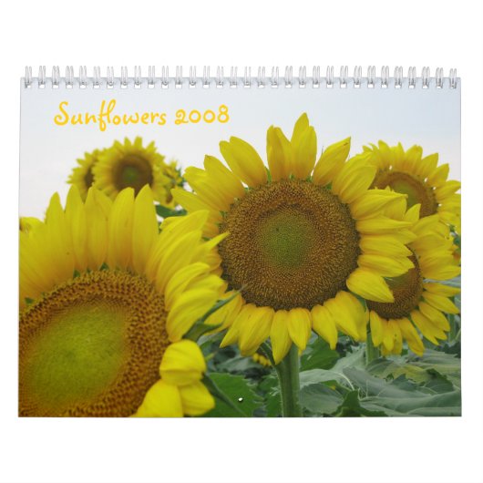 Zonnebloemen 2008 kalender (Hoes)