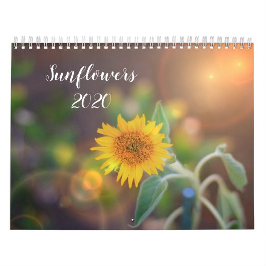 Zonnebloemen 2020-kalender kalender (Hoes)