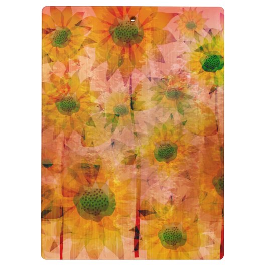 Zonnebloemen 2 klembord (Achterkant)