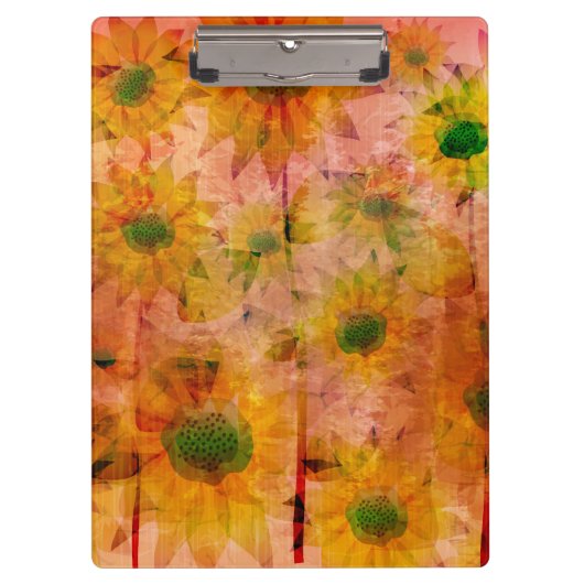 Zonnebloemen 2 klembord (Voorkant)