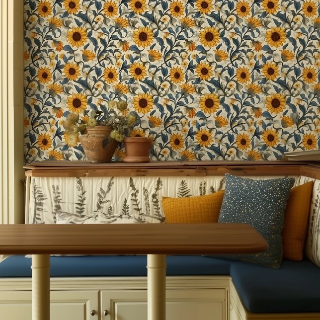  Zonnebloemen 2'x10' Roll Behang (Creator heeft geüpload)
