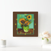 Zonnebloemen, 3, door Vincent van Gogh, Vierkante Klok (Huis)