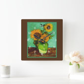 Zonnebloemen, 3, door Vincent van Gogh, Vierkante Klok (Huis)
