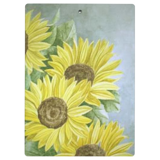 Zonnebloemen 3 klembord (Achterkant)