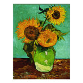 Zonnebloemen, 3, van Vincent van Gogh Perfect Poster (Voorkant)
