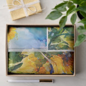 Zonnebloemen aan het eind van de zomer tissuepapier (Geschenk)