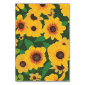 Zonnebloemen, aangepaste florale lezing flashcards kaart (Voorkant)