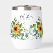 Zonnebloemen aangepaste monogram initialen naam (Voorkant)