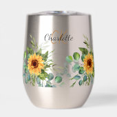 Zonnebloemen aangepaste monogram initialen naam (Voorkant)