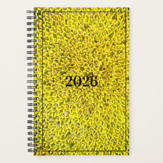 Zonnebloemen aanpasbare planner (Voorkant)