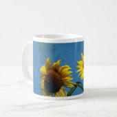 Zonnebloemen Abstract Koffiemok (Voorkant links)