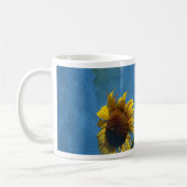 Zonnebloemen Abstract Koffiemok (Links)