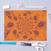 Zonnebloemen Abstract Oranje najaar ontkoppeling v Tissuepapier (Craft)