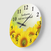 Zonnebloemen Acrylwand Grote Klok (Hoek)