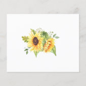 Zonnebloemen Advies voor Baby shower van mama en p Flyer (Achterkant)