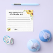 Zonnebloemen Advies voor Baby shower van mama en p Flyer (Enkel)