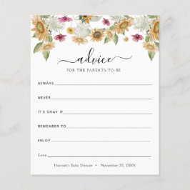 Zonnebloemen Advies voor de aanstaande ouders