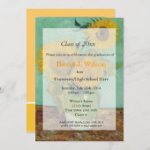  zonnebloemen afstuderen kaart (Voorkant / Achterkant)